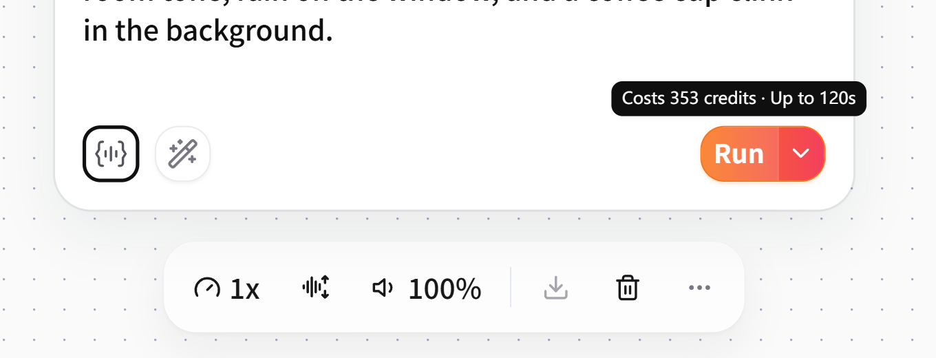 Screenshot of FlowWall AI tutorial: Check estimated points before running