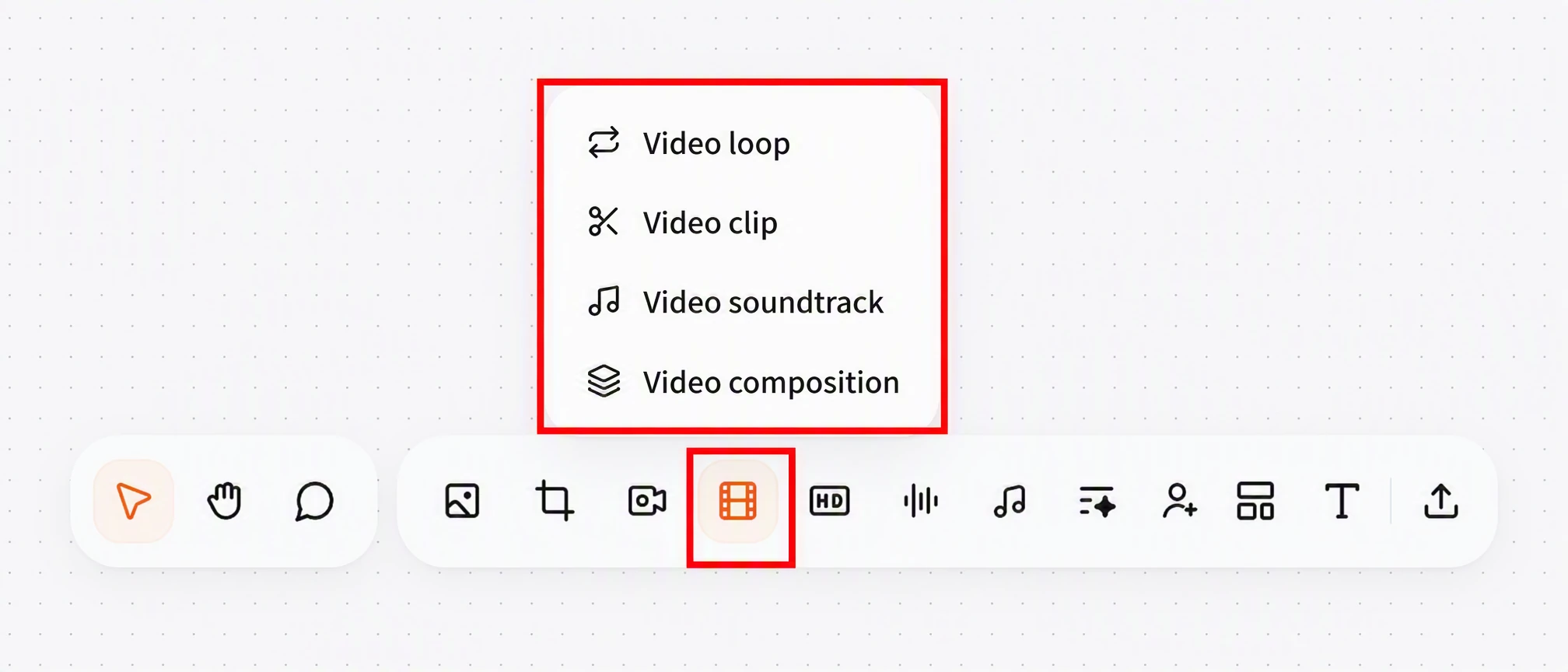 Screenshot of FlowWall AI tutorial: Open the video editing function menu