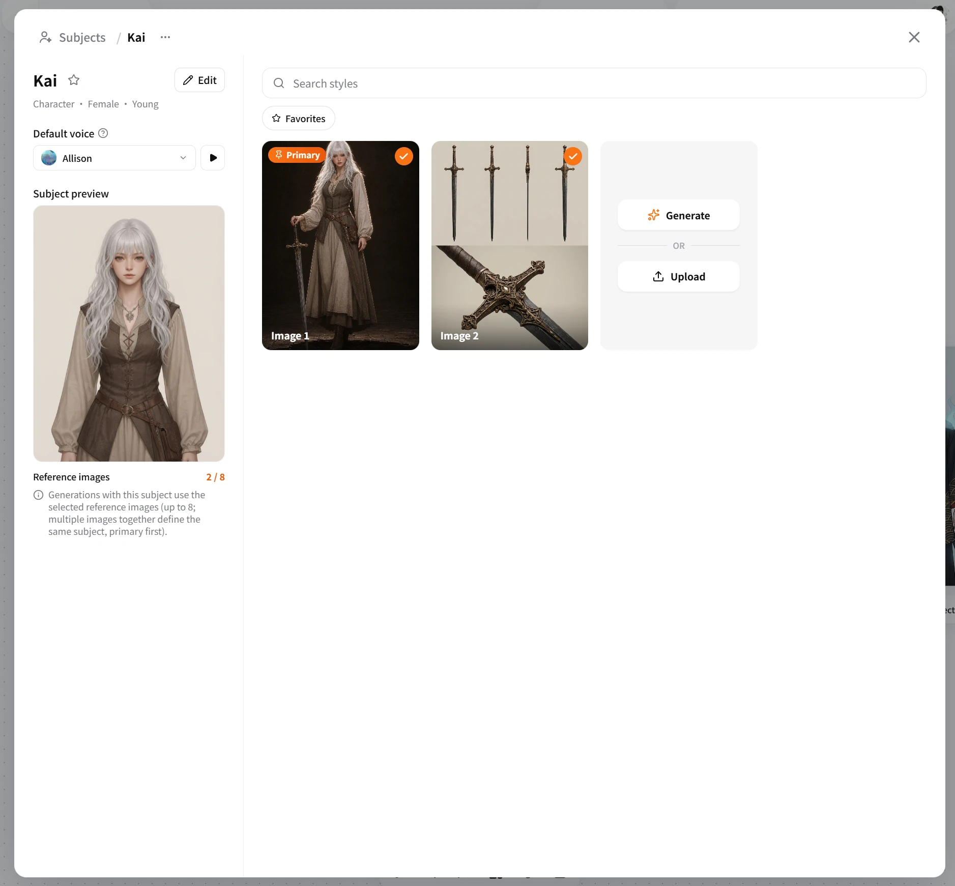 FlowWall AI tutorial screenshot: View main body reference picture